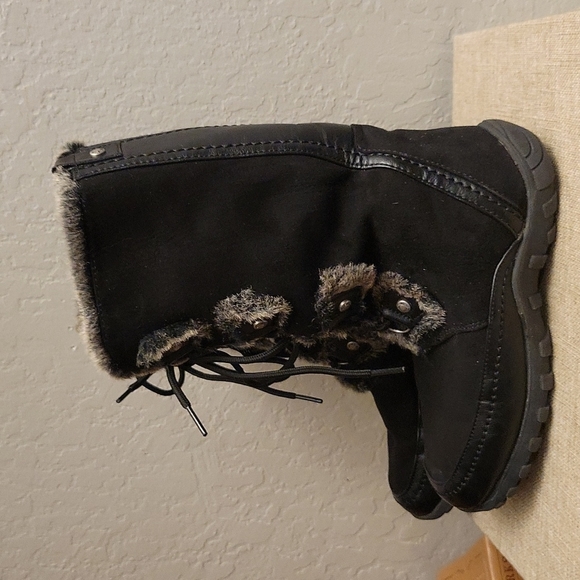 NINE WEST Girls Daffodil Knee High Zipper Boots 4 Black - Picture 4 of 10